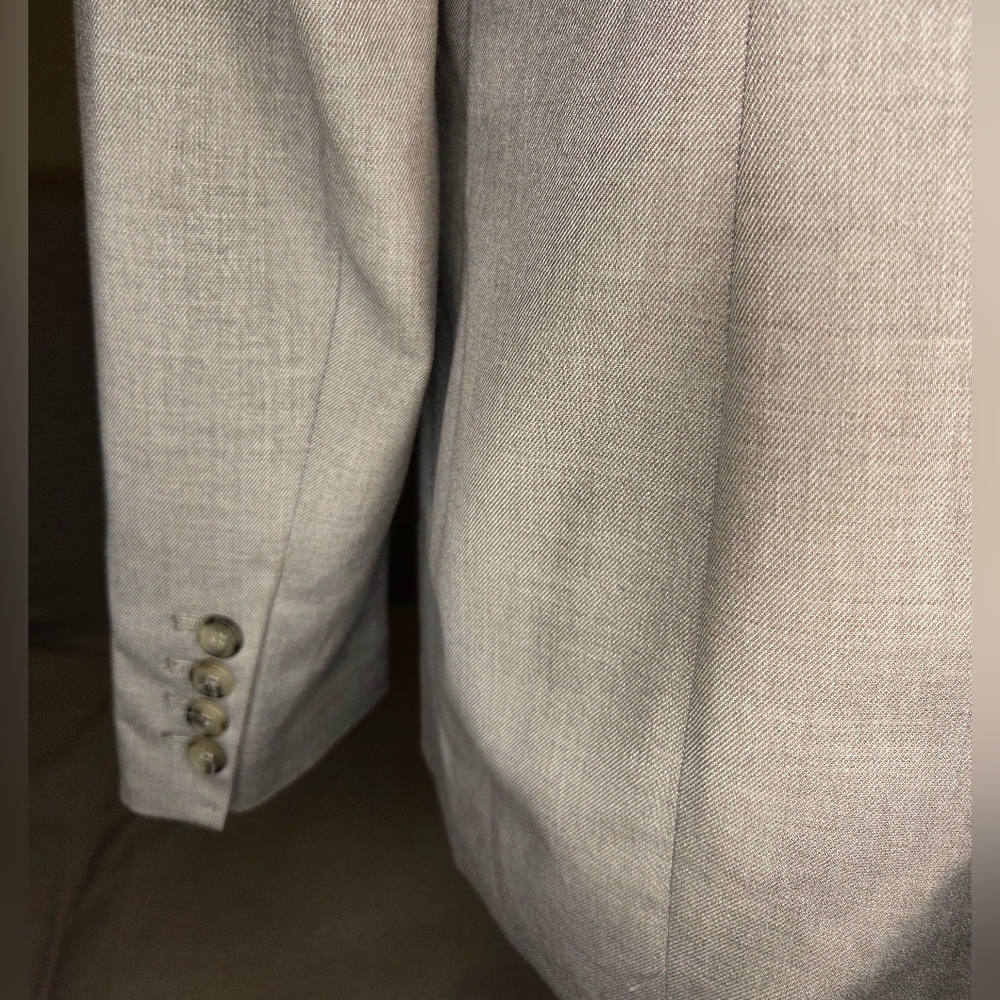 NWOT Jones New York Collection Double-Breasted Men's Blazer - Gray - Size 6 - Picture 3 of 3